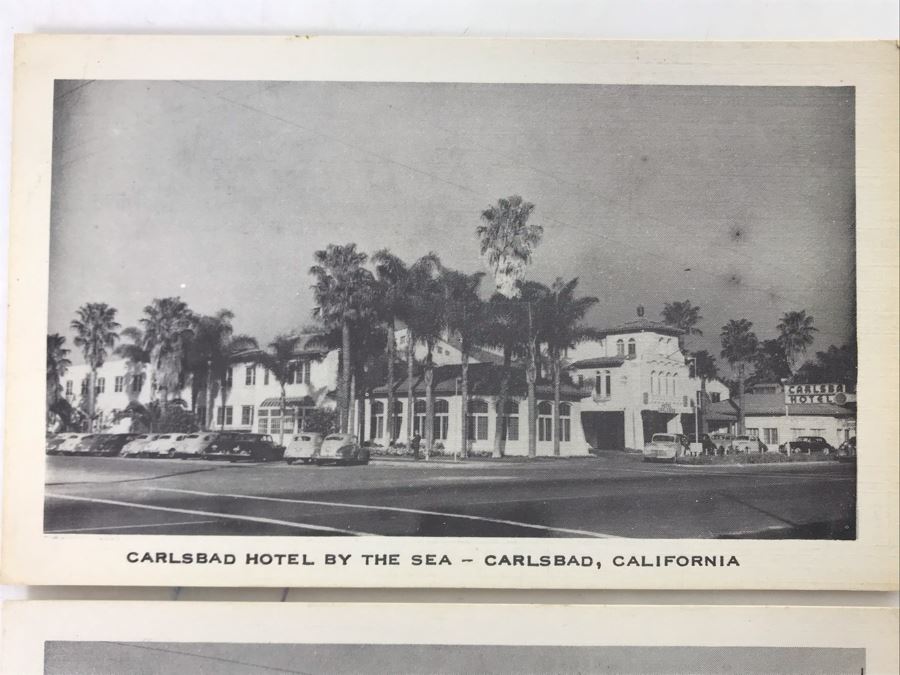 Vintage Carlsbad, CA Hotel By The Sea And State Street Carsbad Postcards [Photo 2]