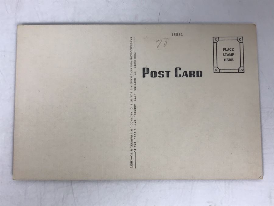 Vintage Downtown 101 Hwy Main Street Encinitas Postcard [Photo 3]