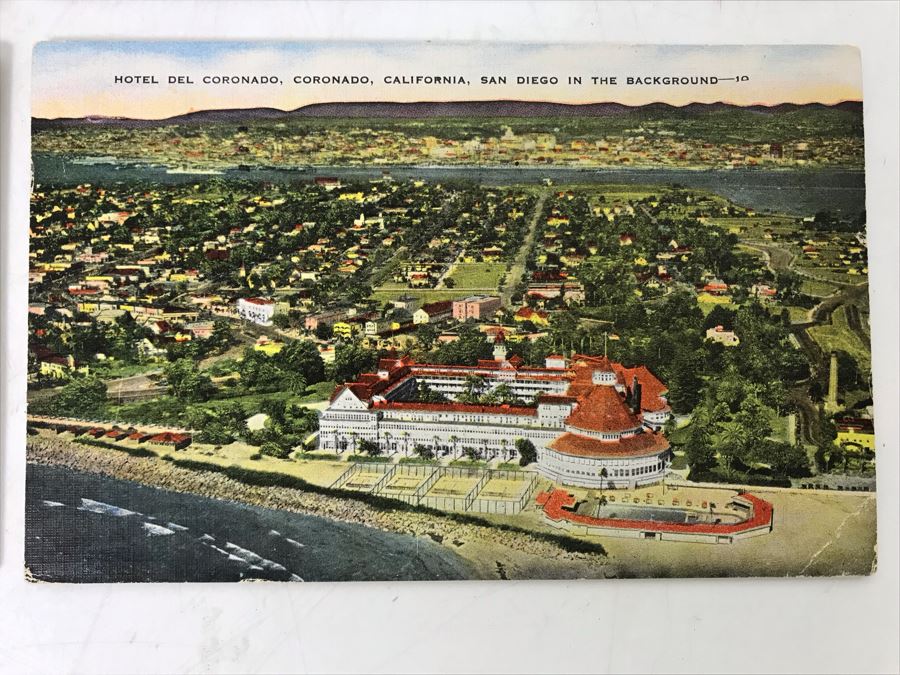 Antique And Vintage Postcards From Hotel Del Coronado, Coronado Beach, CA Postmarked 1909, 1910, 1952 [Photo 7]