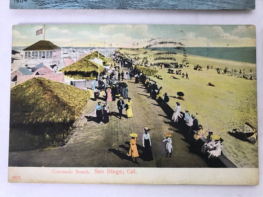 Antique And Vintage Postcards From Hotel Del Coronado, Coronado Beach, CA Postmarked 1909, 1910, 1952 [Photo 2]