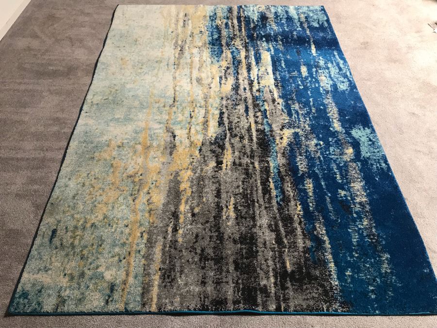 Modern Turkish Synthetic Area Rug By NuLoom Bodrum Made In Turkey 5' X 7'5'
