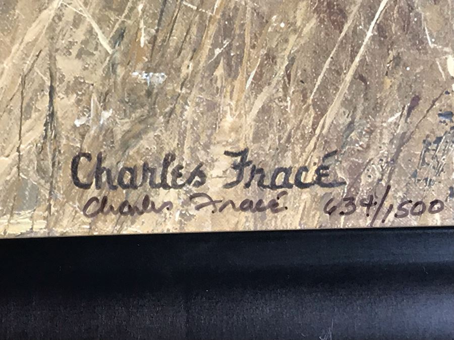 Framed Hand Signed Charles Frace Limited Edition Print 'Power of the Serengeti' Elephants Outstanding Lighting 29.5 X 20.5 [Photo 7]