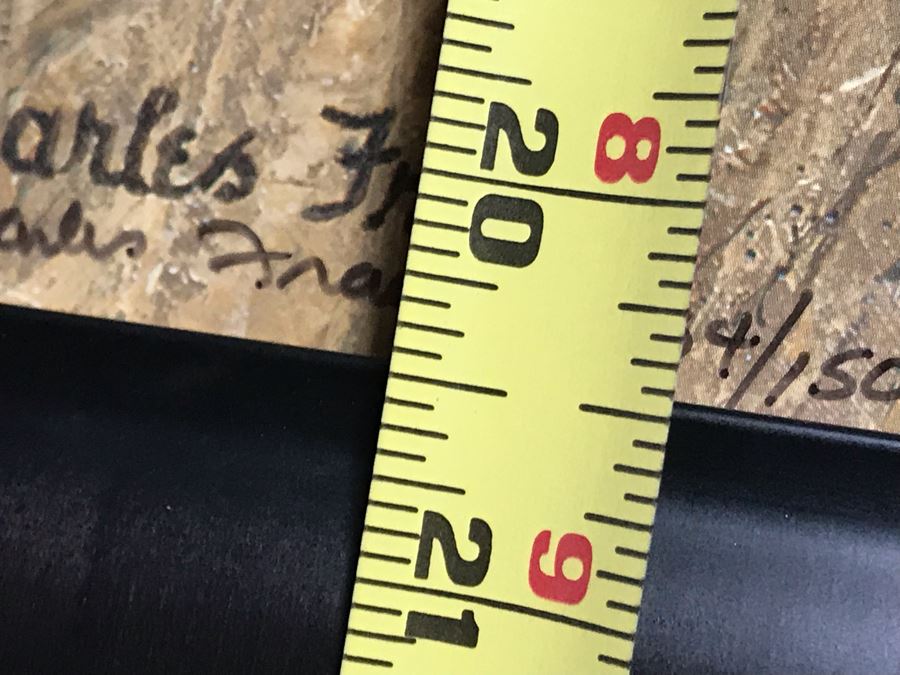 Framed Hand Signed Charles Frace Limited Edition Print 'Power of the Serengeti' Elephants Outstanding Lighting 29.5 X 20.5 [Photo 9]