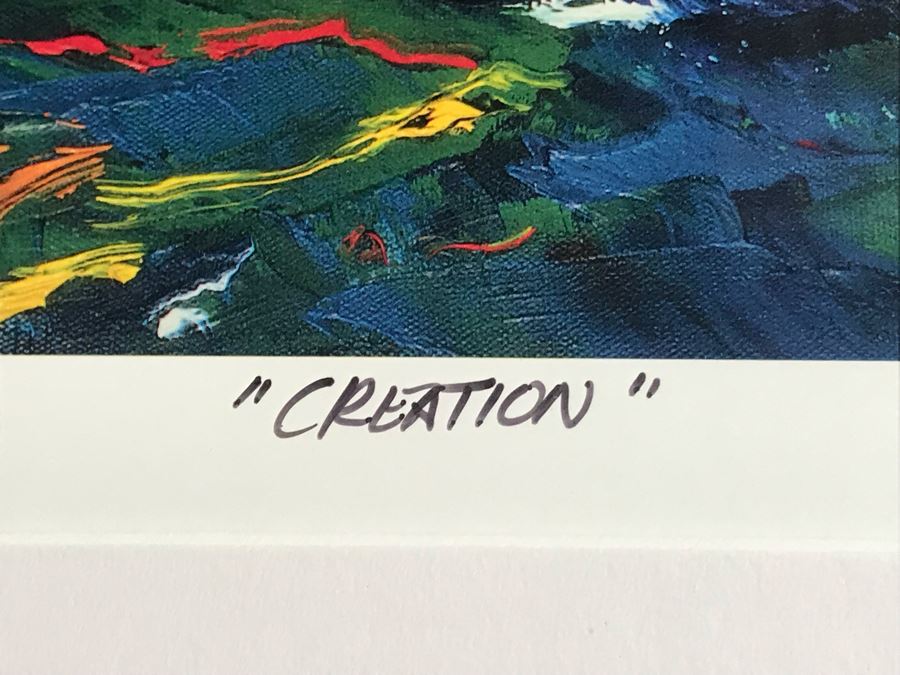 Framed Hand Signed Max R. Scharf Limited Edition Print Titled 'Creation' 22 X 15 [Photo 5]