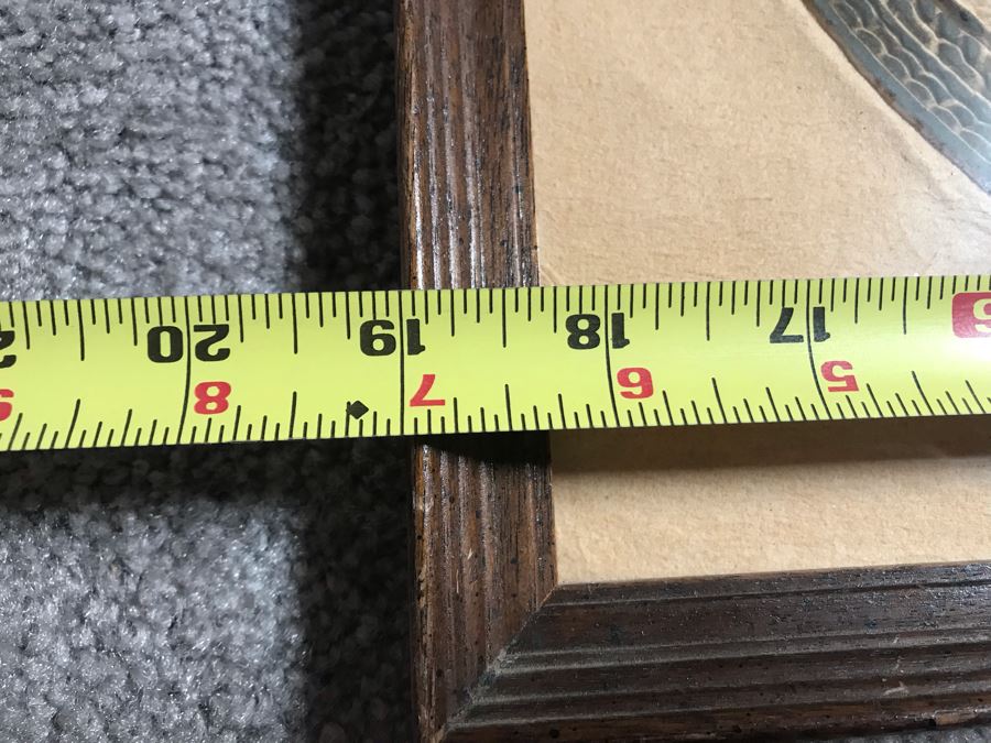 Vintage Thai Temple Rubbing Framed 19 X 20 [Photo 9]