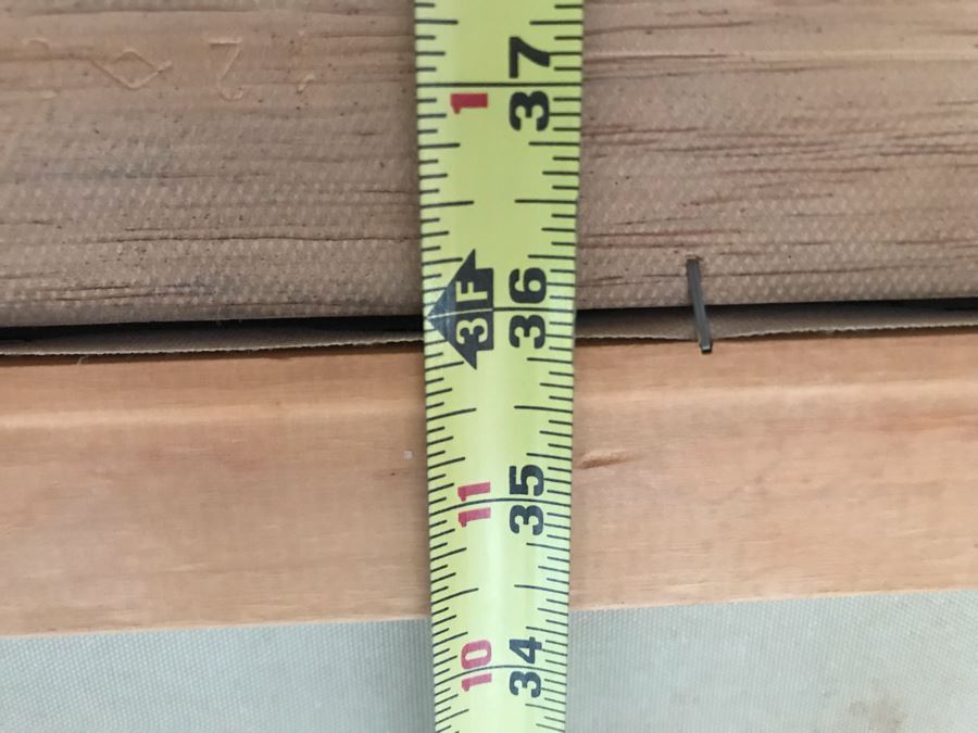 Large Original Painting East Coast Nautical Sailboats Palm Trees Wooden Bamboo Motif Frame 48 X 36 Canvas [Photo 13]