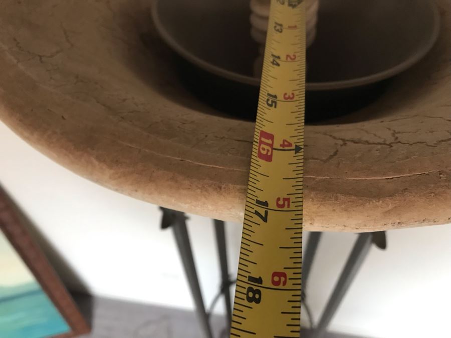 Large Freestanding Floor Lamp With Metal Base Heavy 7'H [Photo 14]