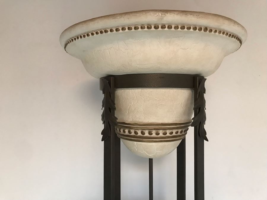 Large Freestanding Floor Lamp With Metal Base Heavy 7'H [Photo 12]