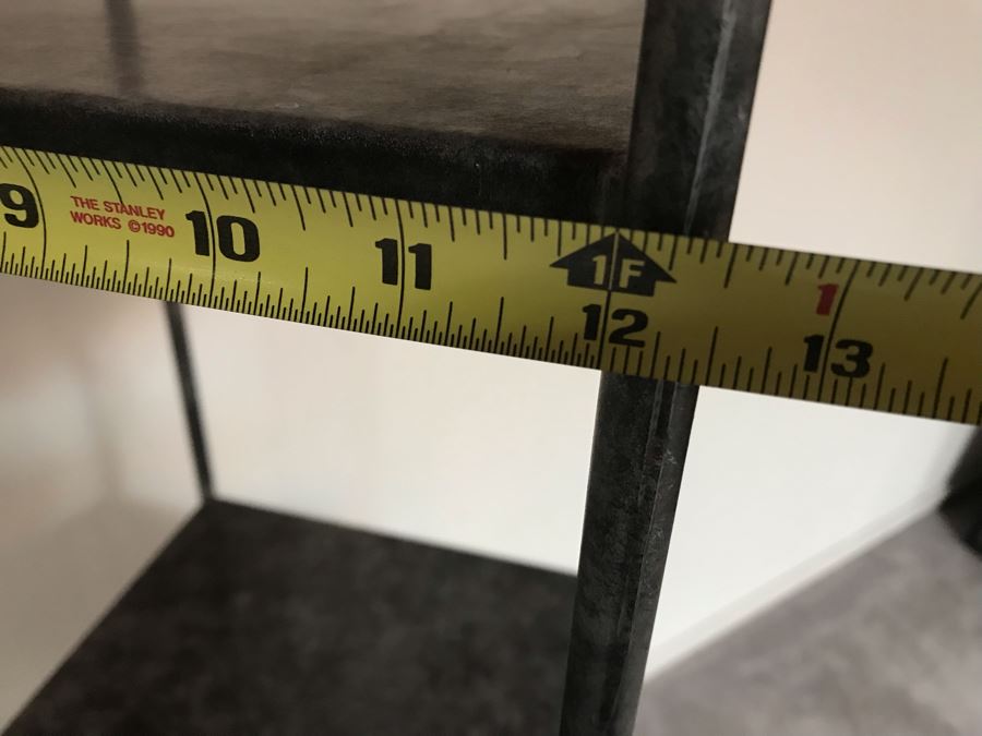 Galvanized Metal Freestanding Shelf With Four Shelves 12.5W X 73H [Photo 8]