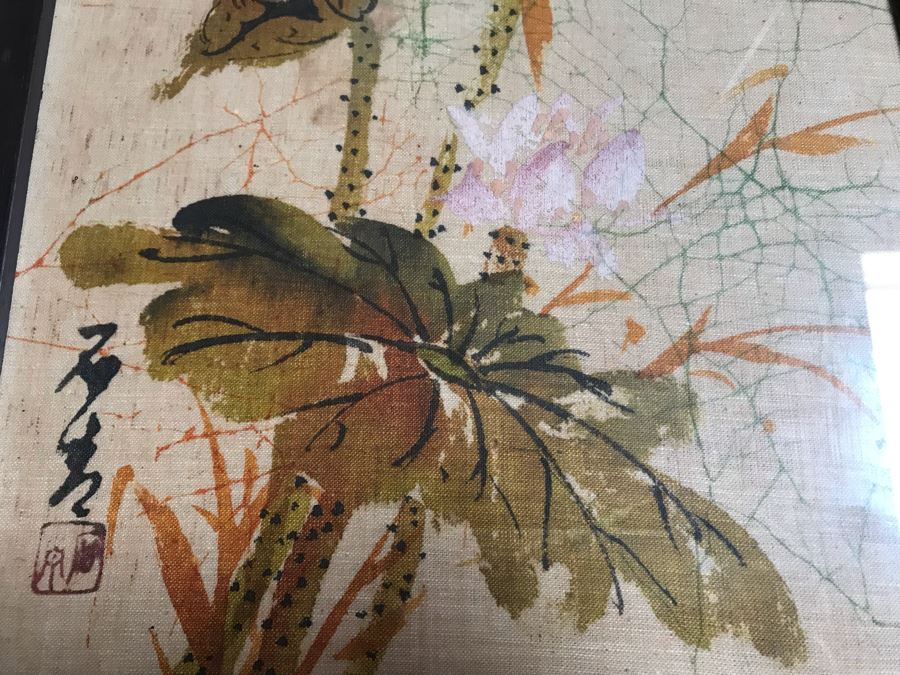 Set Of Four Signed Original Chinese Batik Paintings Each 9 X 12 [Photo 12]