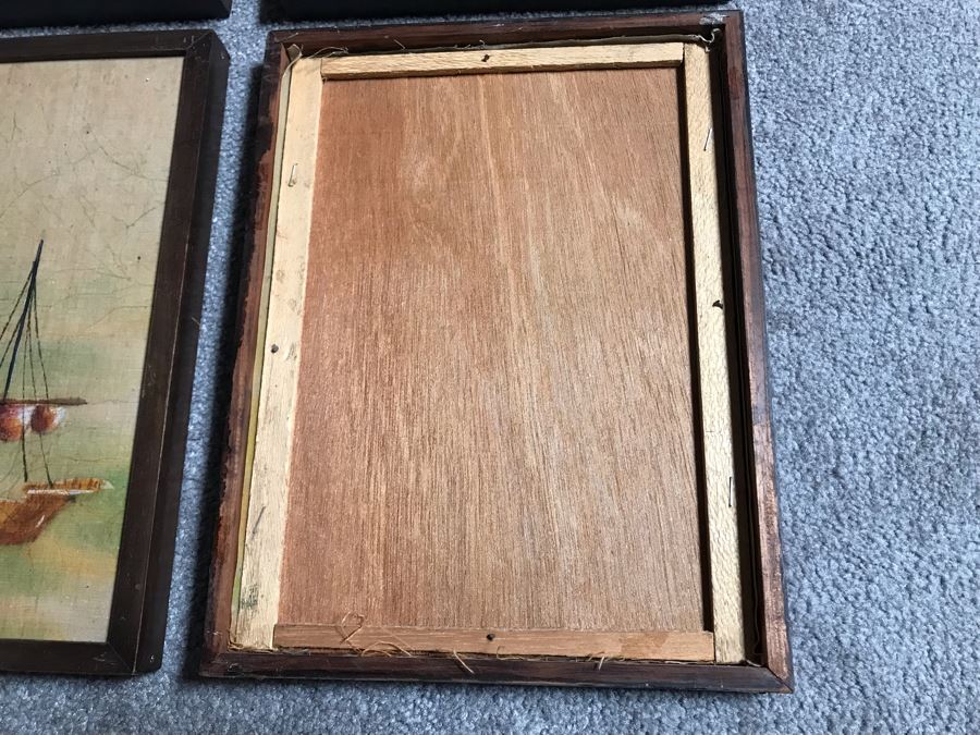 Set Of Four Signed Original Chinese Batik Paintings Each 9 X 12 [Photo 16]