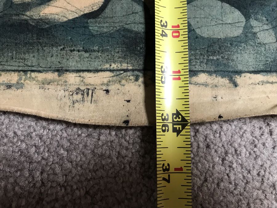 Original Signed Chinese Batik Painting On Cloth 28 X 35 [Photo 15]