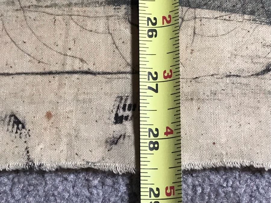 Original Signed Chinese Batik Painting On Cloth 35 X 27 [Photo 17]