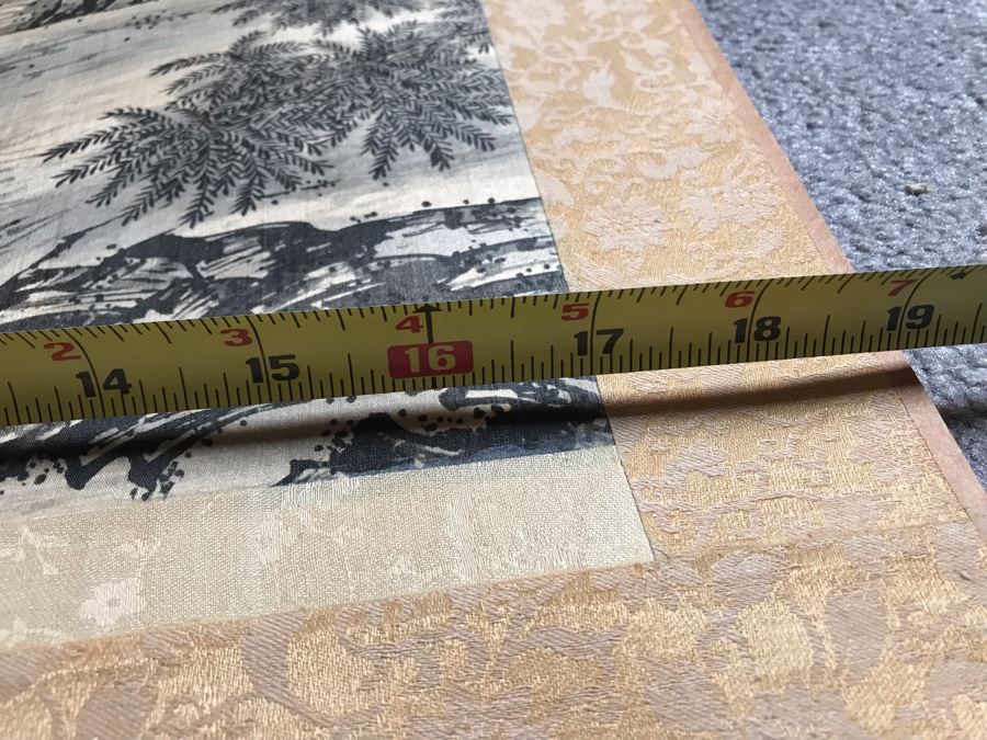 Original Signed Chinese Landscape Scroll Painting 17 X 42 [Photo 26]