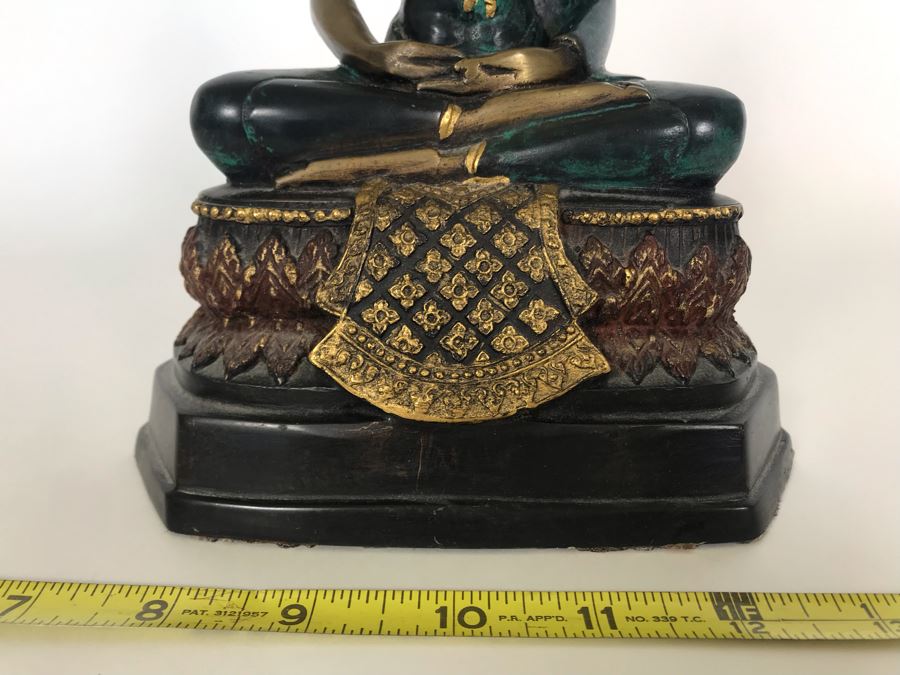 Metal Buddha Sculpture 7W X 5D X 9.5H [Photo 3]
