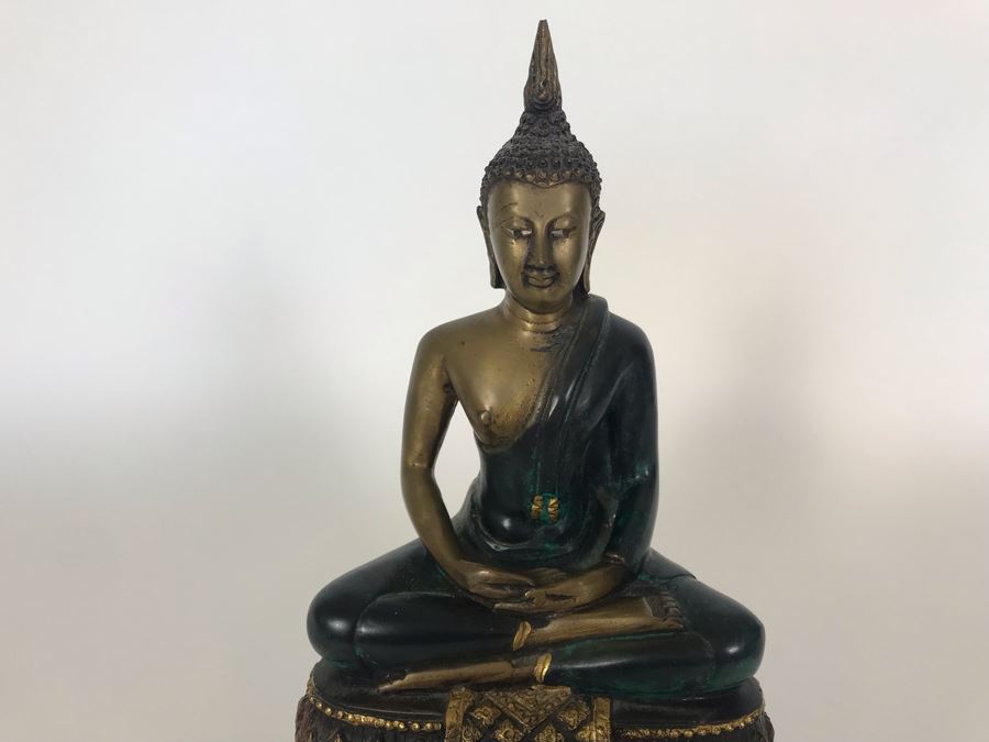 Metal Buddha Sculpture 7W X 5D X 9.5H [Photo 4]