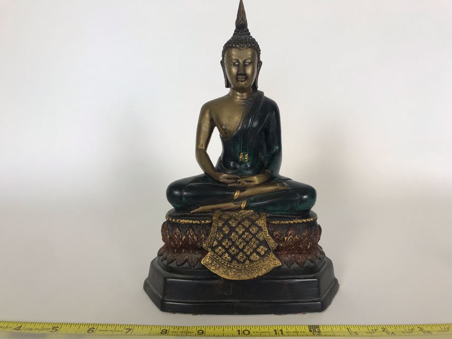 Metal Buddha Sculpture 7W X 5D X 9.5H [Photo 2]