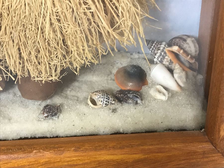 Vintage Hawaiian Doll In Shadowbox Frame 9W X 2.5D X 11H [Photo 8]