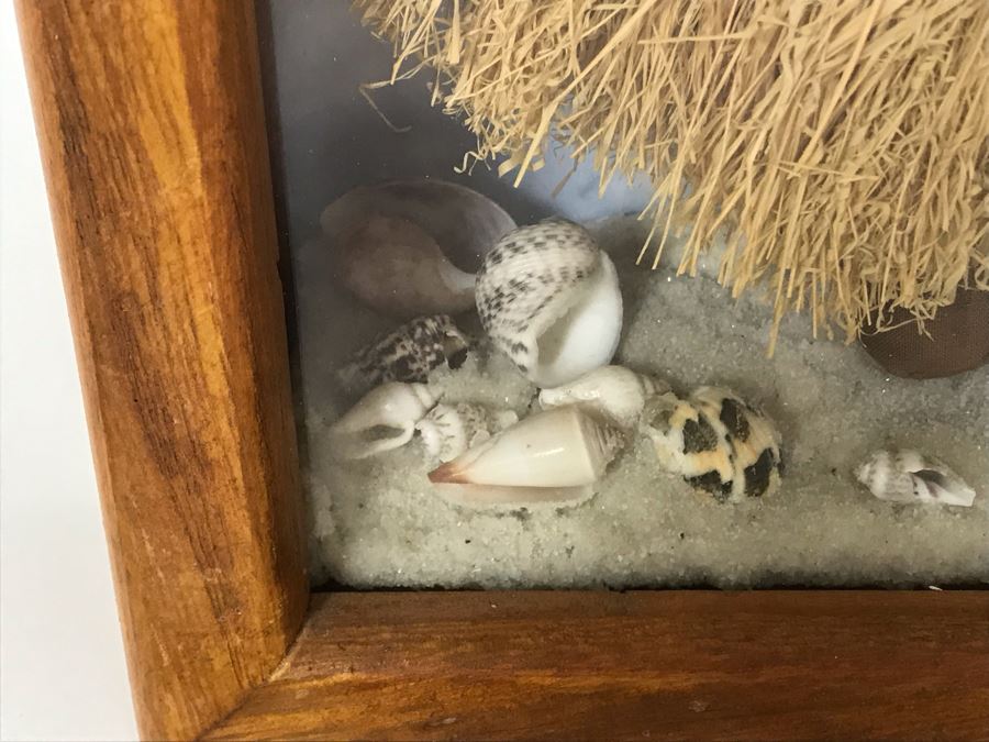 Vintage Hawaiian Doll In Shadowbox Frame 9W X 2.5D X 11H [Photo 7]