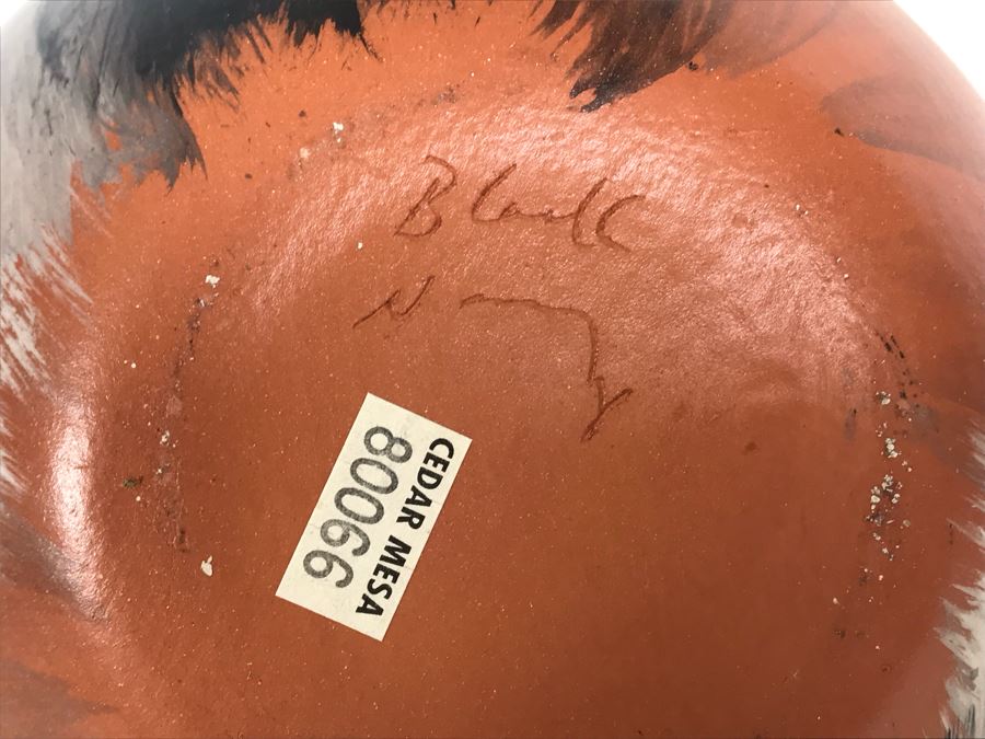 Signed Native American Pottery Signature Illegible From Cedar Mesa Pottery 6 X 9 [Photo 7]