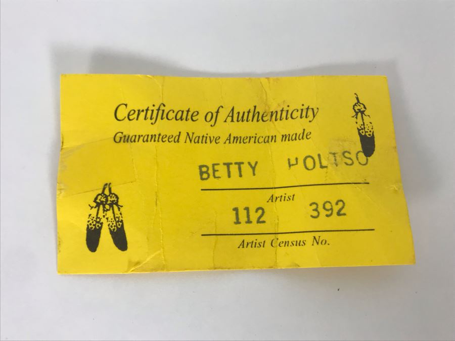 Small Native American Pottery Pot By Betty Holtso Navajo 3.5 X 3.5 [Photo 9]