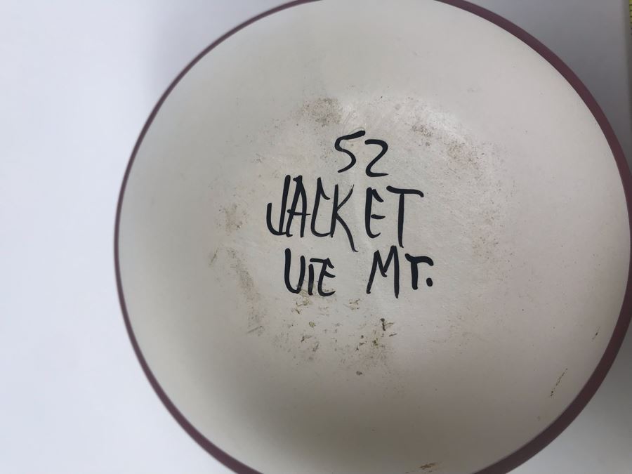 Native American Pottery Signed 52 Jacket Ute Mt. Pottery Wedding Vase 6 X 6 [Photo 6]