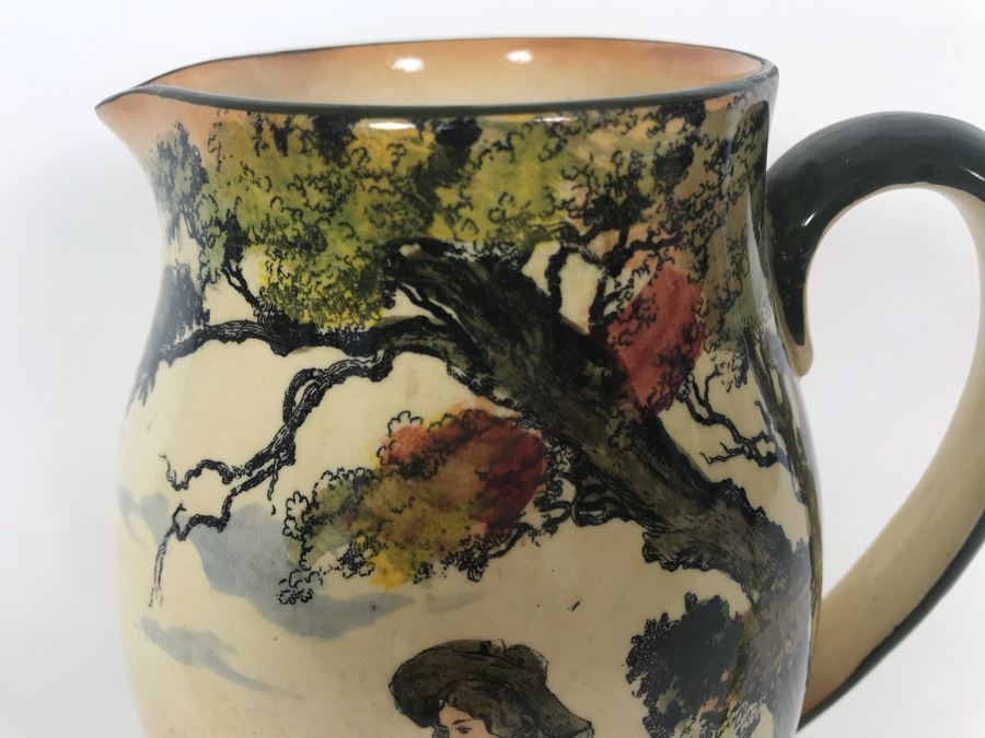 Royal Doulton Old English Scenes The Gleaners Pitcher 7W X 8H [Photo 4]