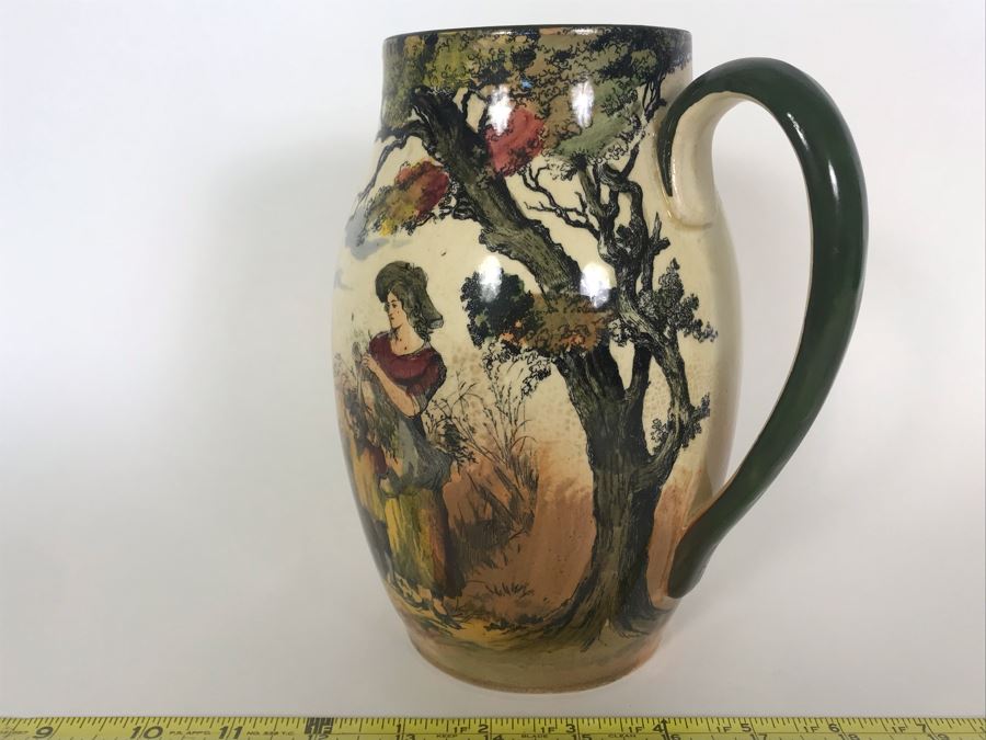 Royal Doulton Old English Scenes The Gleaners Pitcher 7W X 8H [Photo 7]