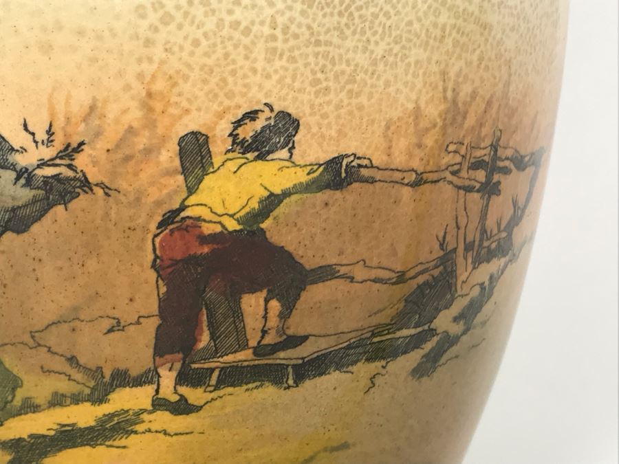 Royal Doulton Old English Scenes The Gleaners Pitcher 7W X 8H [Photo 10]