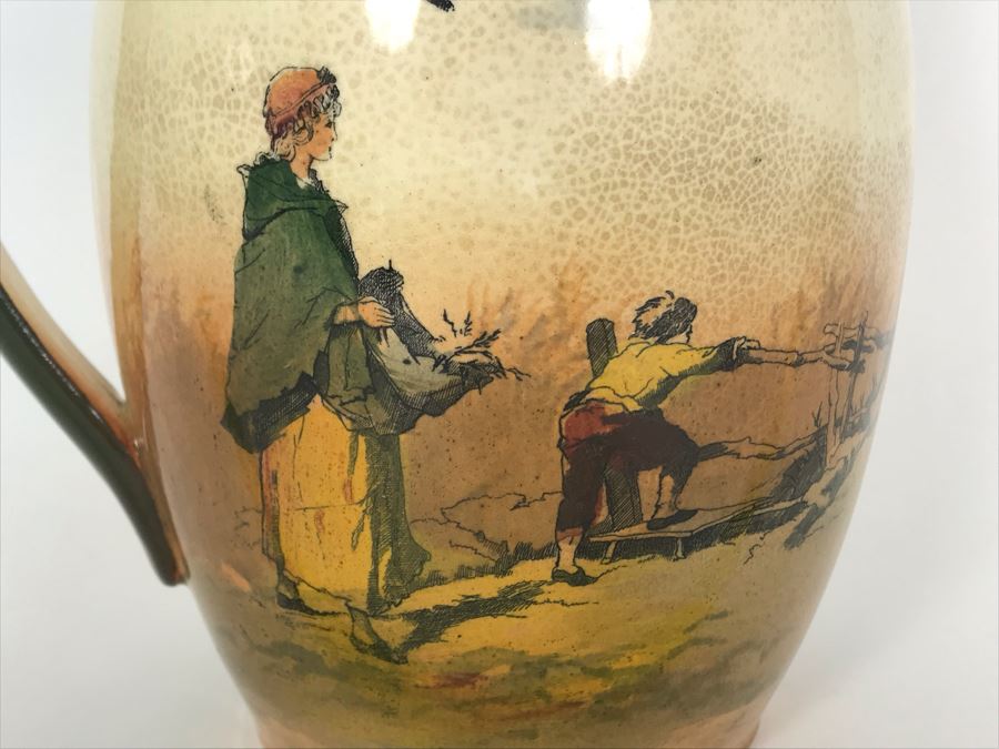 Royal Doulton Old English Scenes The Gleaners Pitcher 7W X 8H [Photo 9]
