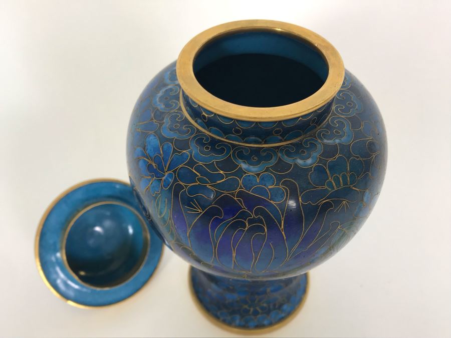 Chinese Cloisonne Ginger Jar 7H [Photo 7]