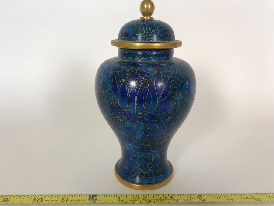 Chinese Cloisonne Ginger Jar 7H [Photo 3]