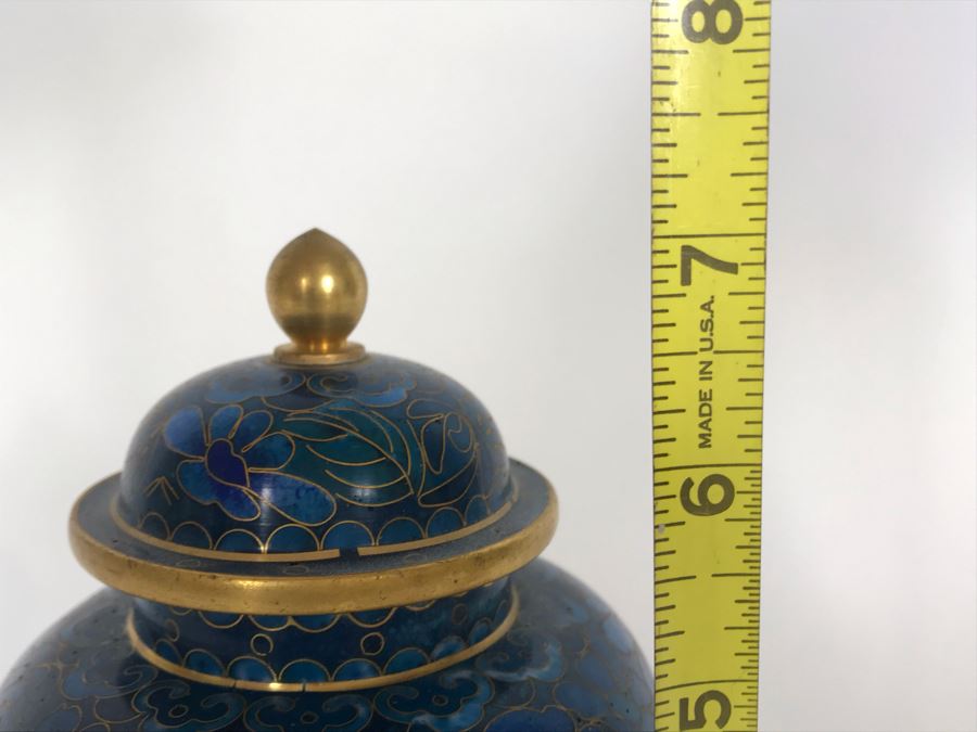 Chinese Cloisonne Ginger Jar 7H [Photo 11]