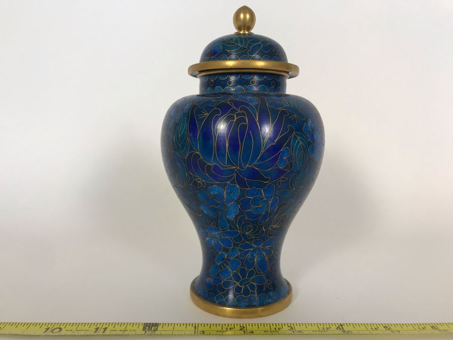 Chinese Cloisonne Ginger Jar 7H [Photo 1]
