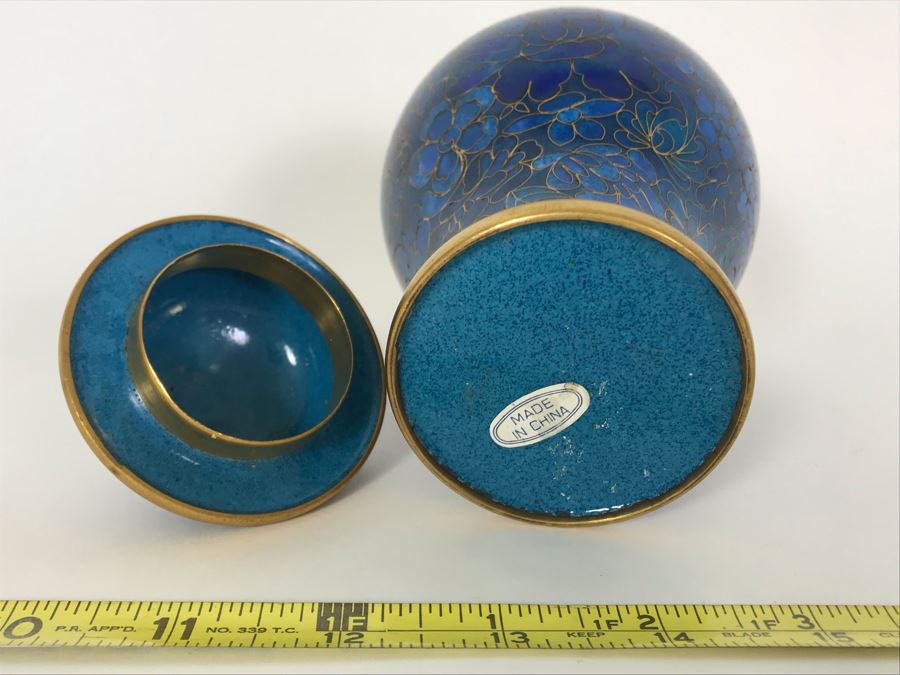 Chinese Cloisonne Ginger Jar 7H [Photo 10]