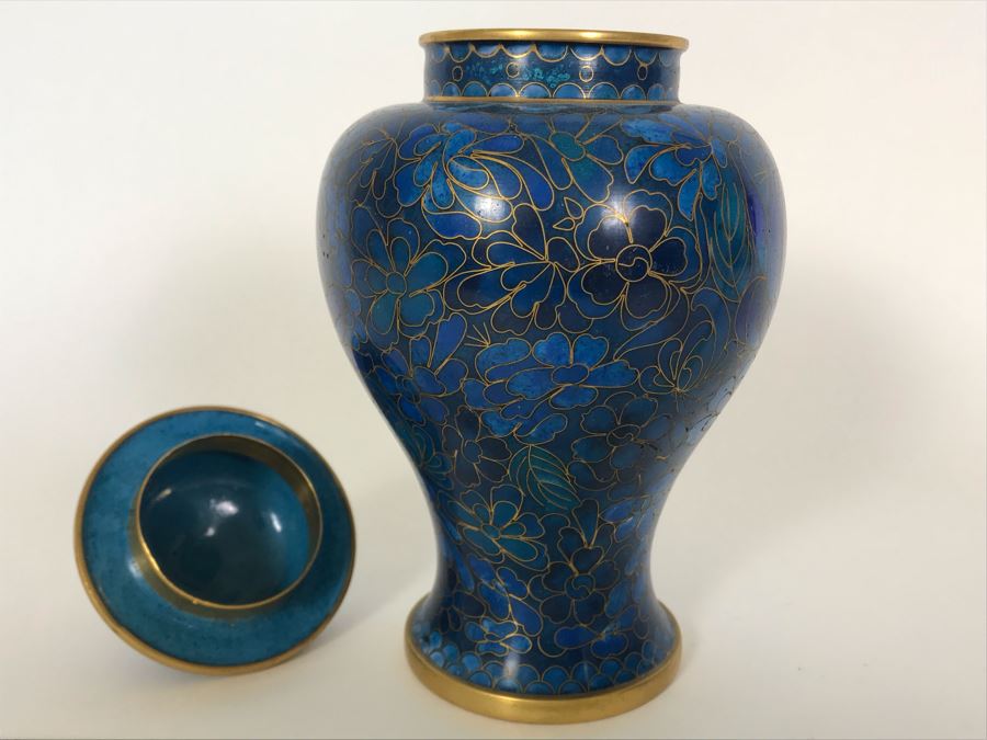 Chinese Cloisonne Ginger Jar 7H [Photo 8]