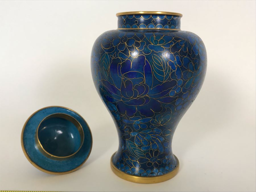 Chinese Cloisonne Ginger Jar 7H [Photo 9]