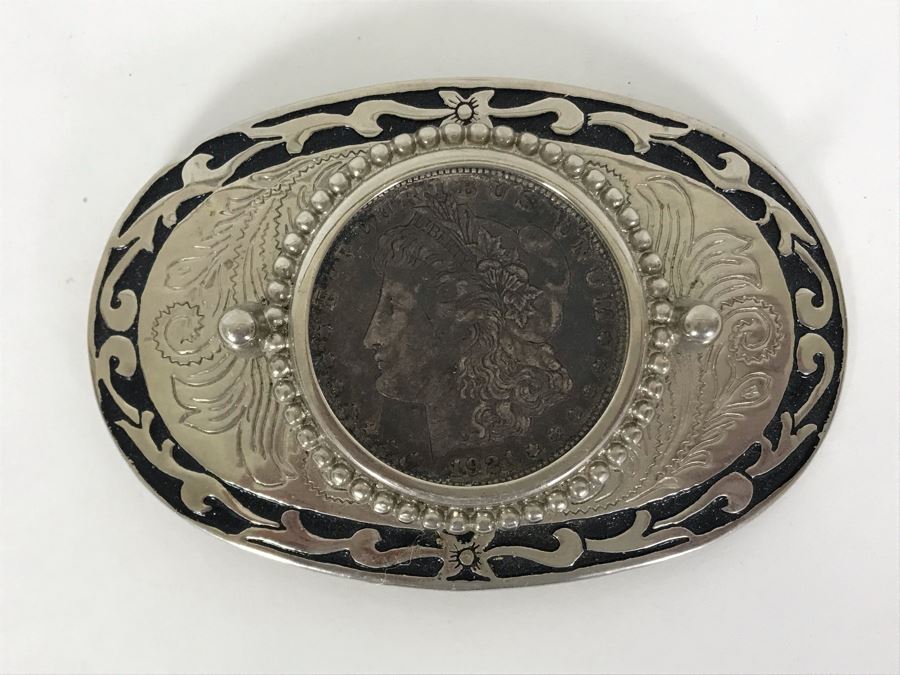 1921 Liberty Silver Dollar Belt Buckle [Photo 2]