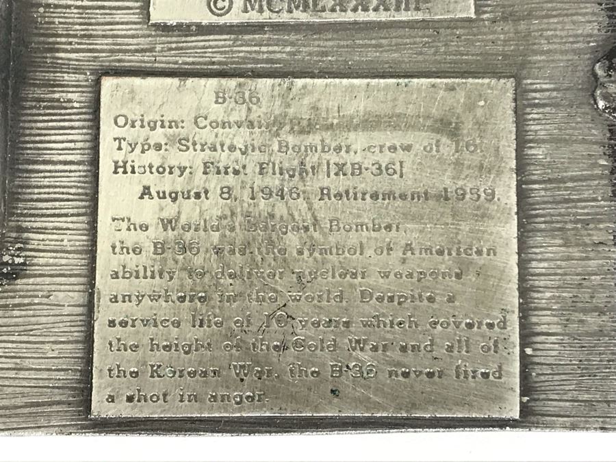 Strategic Air Command U.S. Air Force Collector Series Belt Buckle By Buckle Connection, B-36 Peacemaker Military Aircraft Collector Series Belt Buckle By Buckle Connection And USAF Retired Flight Badge [Photo 11]