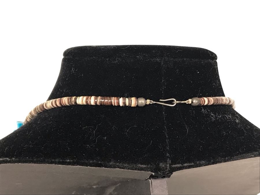 Large Turquoise Beaded Necklace 29L 236g [Photo 11]