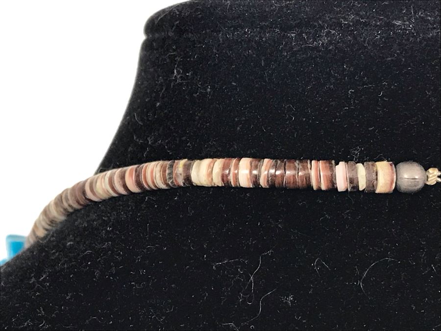 Large Turquoise Beaded Necklace 29L 236g [Photo 12]