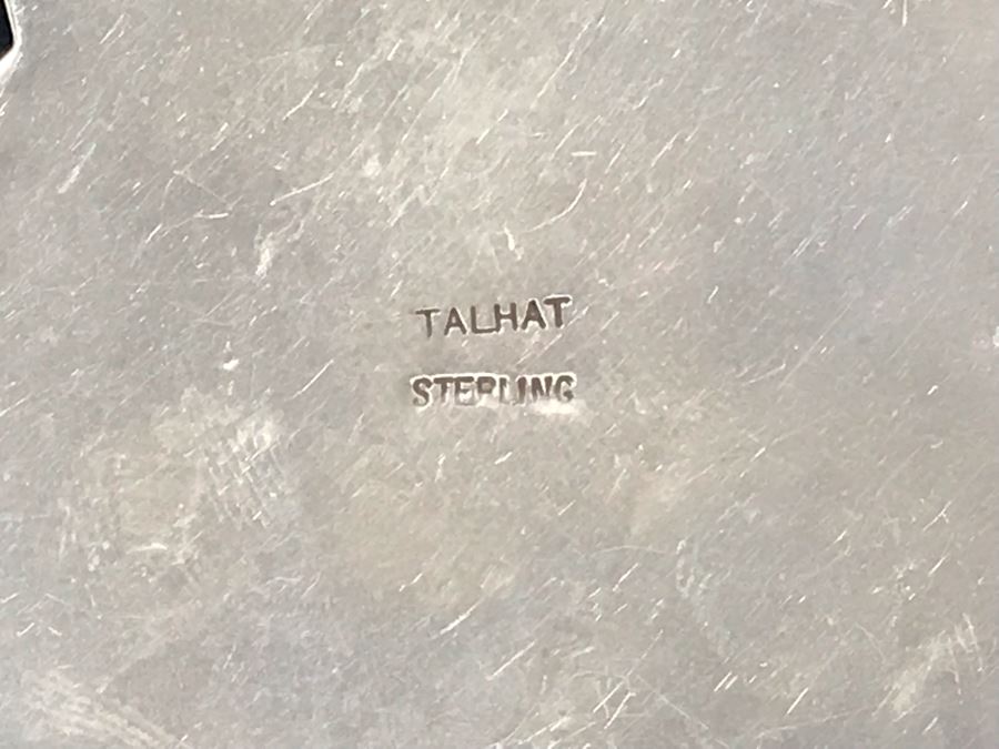 Vintage Native American Navajo Turquoise Pendant With Sterling Chain Necklace 64.8g [Photo 9]