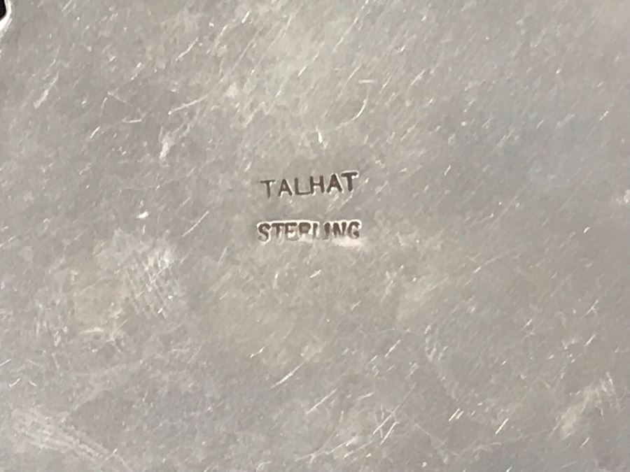 Vintage Native American Navajo Turquoise Pendant With Sterling Chain Necklace 64.8g [Photo 10]