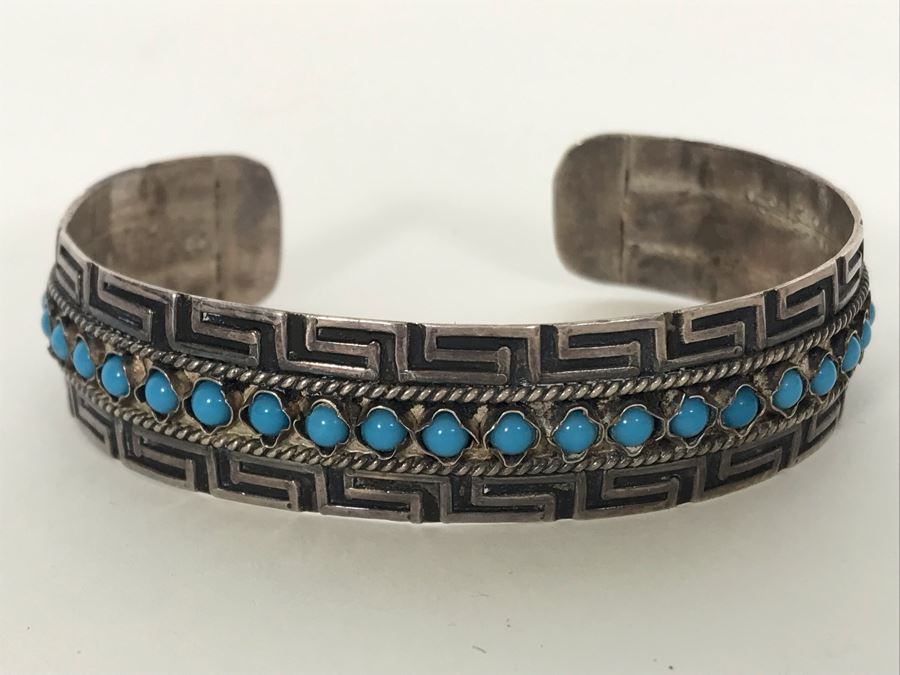 Sterling Silver / Turquoise Cuff Bracelet 19g