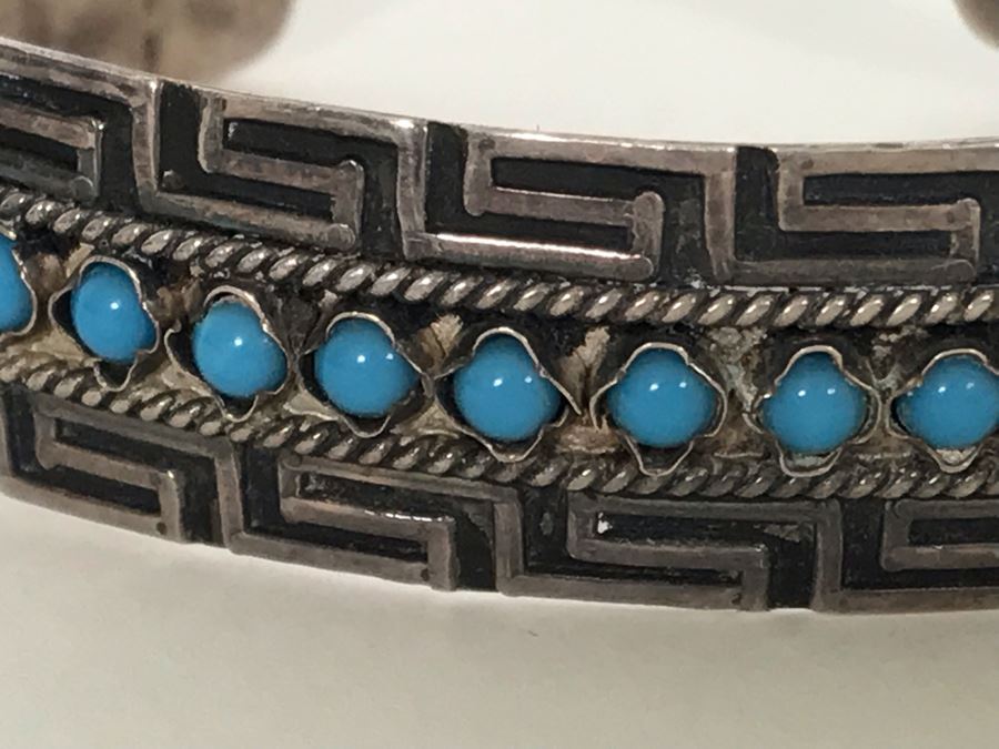 Sterling Silver / Turquoise Cuff Bracelet 19g [Photo 7]