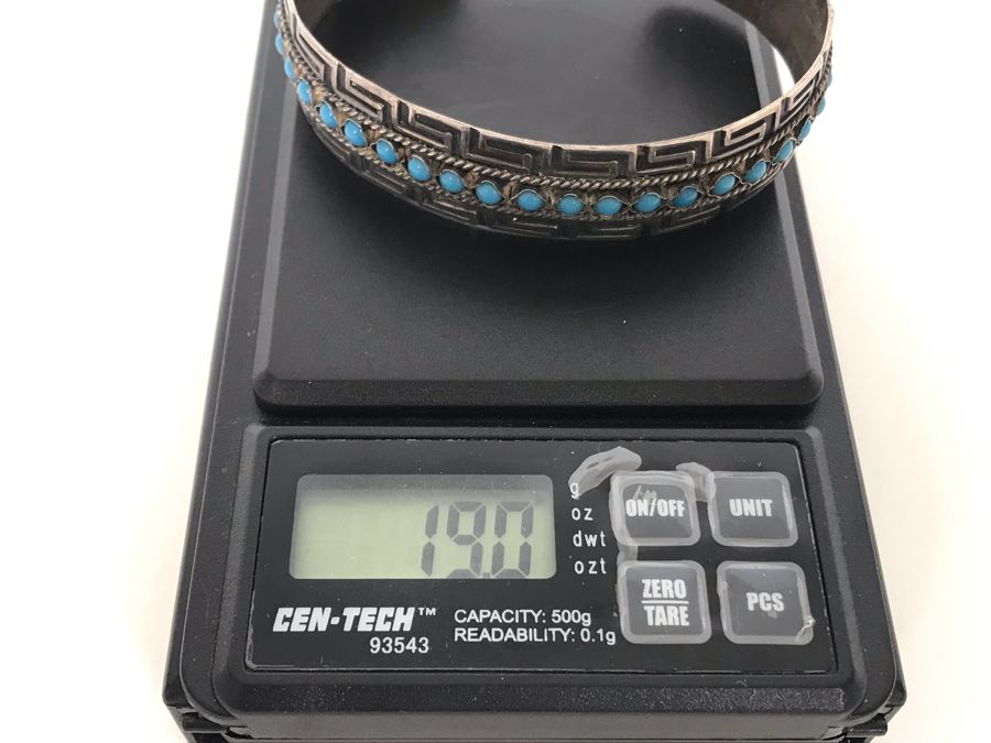 Sterling Silver / Turquoise Cuff Bracelet 19g [Photo 8]