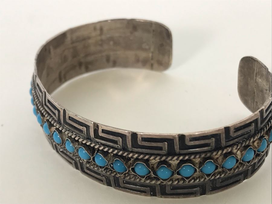 Sterling Silver / Turquoise Cuff Bracelet 19g [Photo 6]