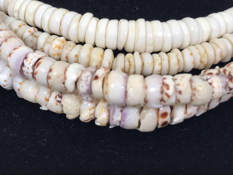 Set Of Four Beaded Shell Necklaces [Photo 3]
