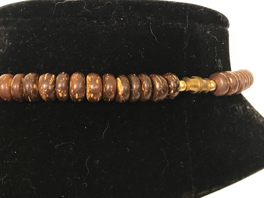 Inlaid Wood Artisan Necklace [Photo 8]