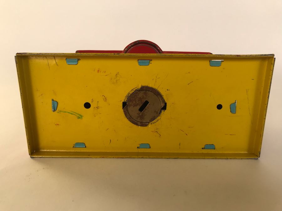 Vintage Walt Disney Productions Tin Litho Bank J. Chein & Co USA 6.5W X 3D X 3.5H [Photo 7]